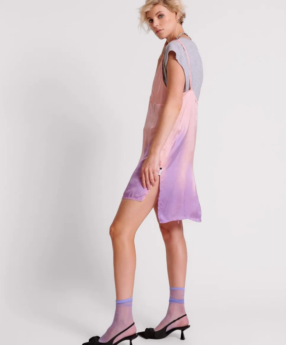 Mini Dresses|ONE TEASPOON Acid Candy Dip Dye Mini Slip Dress