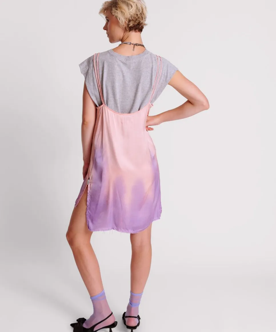Mini Dresses|ONE TEASPOON Acid Candy Dip Dye Mini Slip Dress
