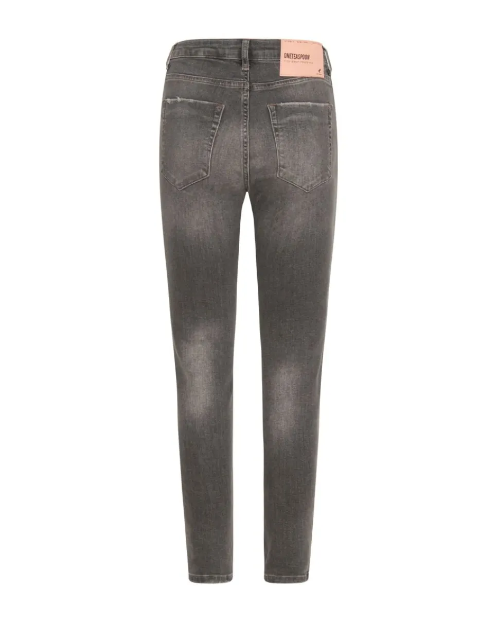 Denim Jeans|ONE TEASPOON Acid Grey Freebirds Ii High Waist Skinny Jeans