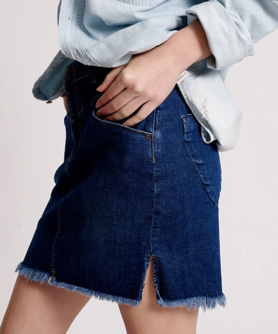 Denim Skirts|ONE TEASPOON Alabama Preacher High Waist Denim Skirt