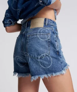Denim Shorts|ONE TEASPOON All Smiles Legend High Waist Mom Fit Shorts