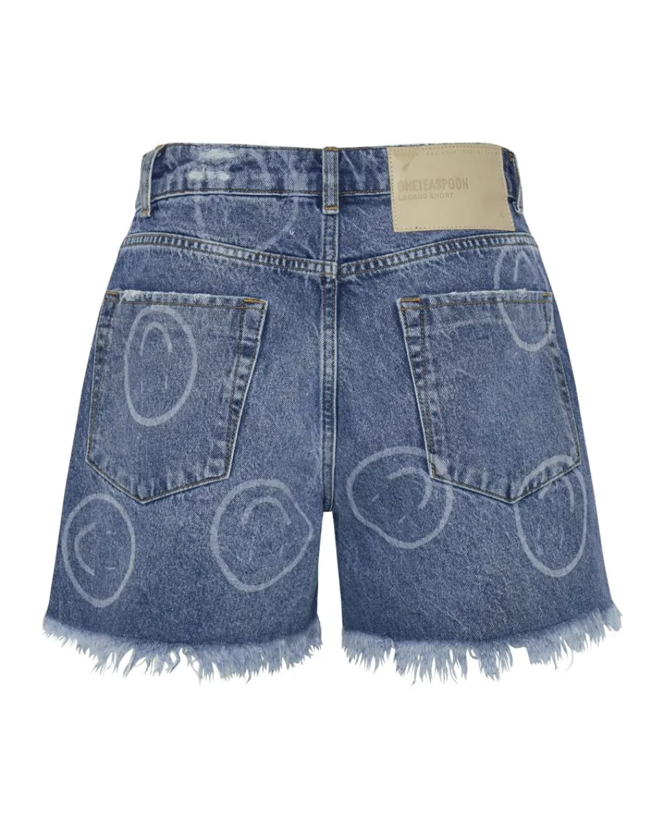 Denim Shorts|ONE TEASPOON All Smiles Legend High Waist Mom Fit Shorts