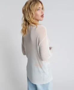 Tops|ONE TEASPOON Amity Sheer Rib Knit Top