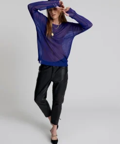 Knitwear|ONE TEASPOON Amity Sheer Rib Longsleeve Sweater