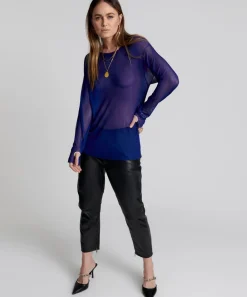 Knitwear|ONE TEASPOON Amity Sheer Rib Longsleeve Sweater