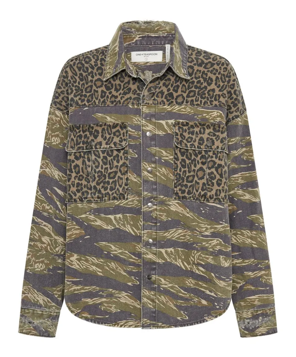 Shirts|ONE TEASPOON Animal Camo Daria Shacket