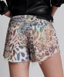 Denim Shorts|ONE TEASPOON Animal Outlaws Mid Length Denim Shorts