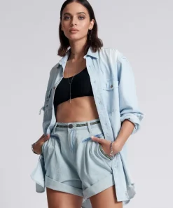 Denim Shorts|ONE TEASPOON Aztec Angel Streetwalkers High Waist 80S Shorts