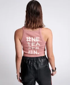 Tees & Tanks|ONE TEASPOON Bamboo Logo Rally Tank