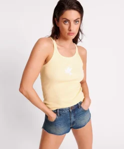 Tees & Tanks|ONE TEASPOON Banana Rib Singlet