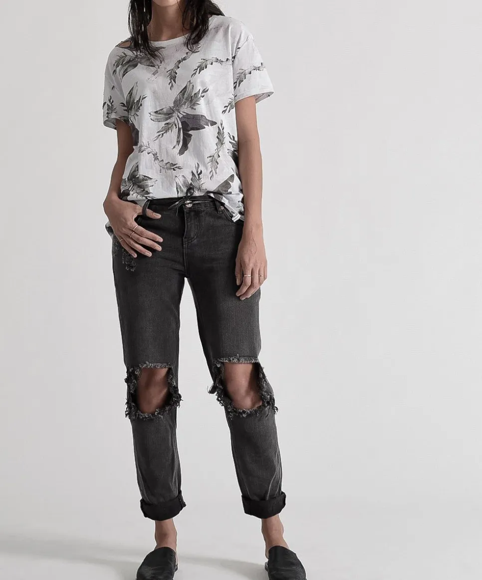 Denim Jeans|ONE TEASPOON Basalt Black Awesome Baggies