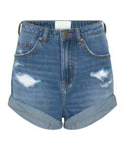 Denim Shorts|ONE TEASPOON Bay Blue Bandit High Waist Denim Shorts