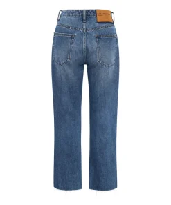 Denim Jeans|ONE TEASPOON Bay Blue Hooligans Mid Waist Relaxed Cropped Jeans