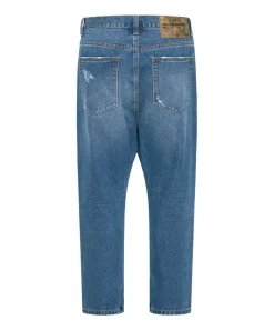 Denim Jeans|ONE TEASPOON Bay Blue Kingpins Cropped Boyfriend Jeans