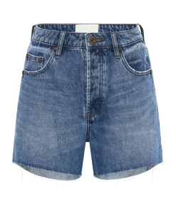 Denim Shorts|ONE TEASPOON Bay Blue Legend High Waist Mom Fit Shorts