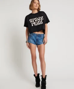 Denim Shorts|ONE TEASPOON Bay Blue The One Fitted Cheeky Denim Shorts