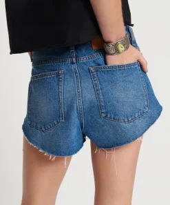 Denim Shorts|ONE TEASPOON Bay Blue The One Fitted Cheeky Denim Shorts