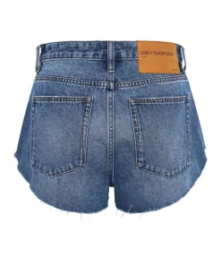 Denim Shorts|ONE TEASPOON Bay Blue The One Fitted Cheeky Denim Shorts
