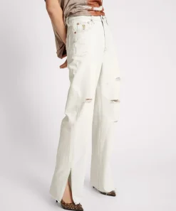 Denim Jeans|ONE TEASPOON Bel Air Billie Low Slung Straight Leg Mid Waist Denim Jeans