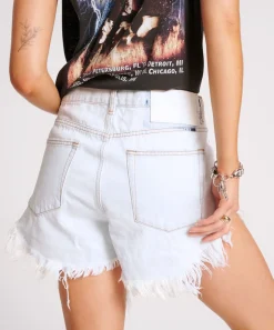 Denim Shorts|ONE TEASPOON Bel Air Blue Outlaws Mid Waist Denim Shorts