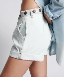 Denim Shorts|ONE TEASPOON Bel Air Blue Streetwalker High Waist Denim Shorts