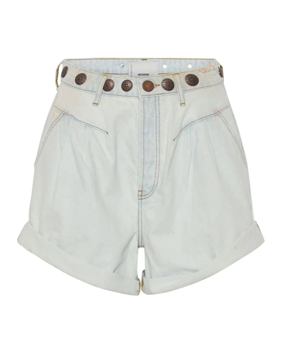 Denim Shorts|ONE TEASPOON Bel Air Blue Streetwalker High Waist Denim Shorts