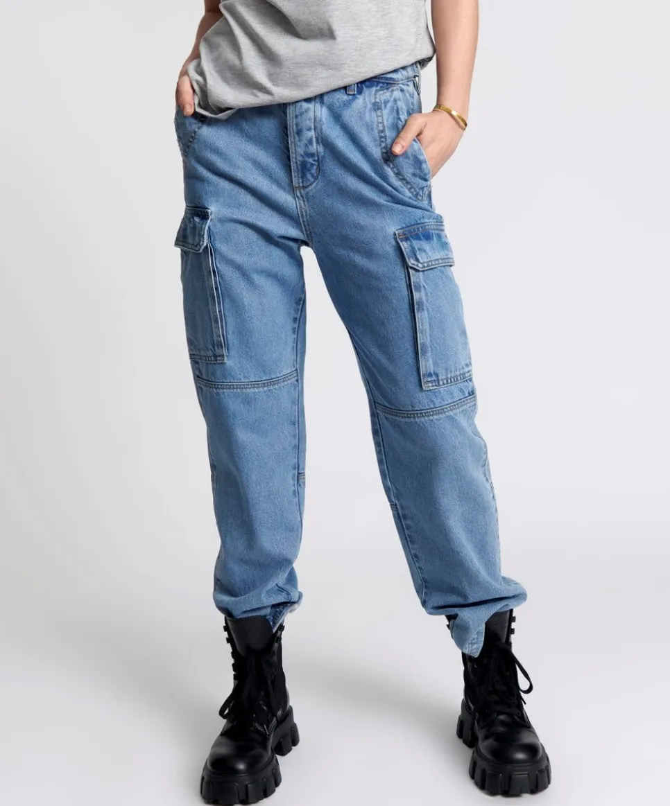 Bottoms|ONE TEASPOON Berlin Blue Cargo Motion Jeans