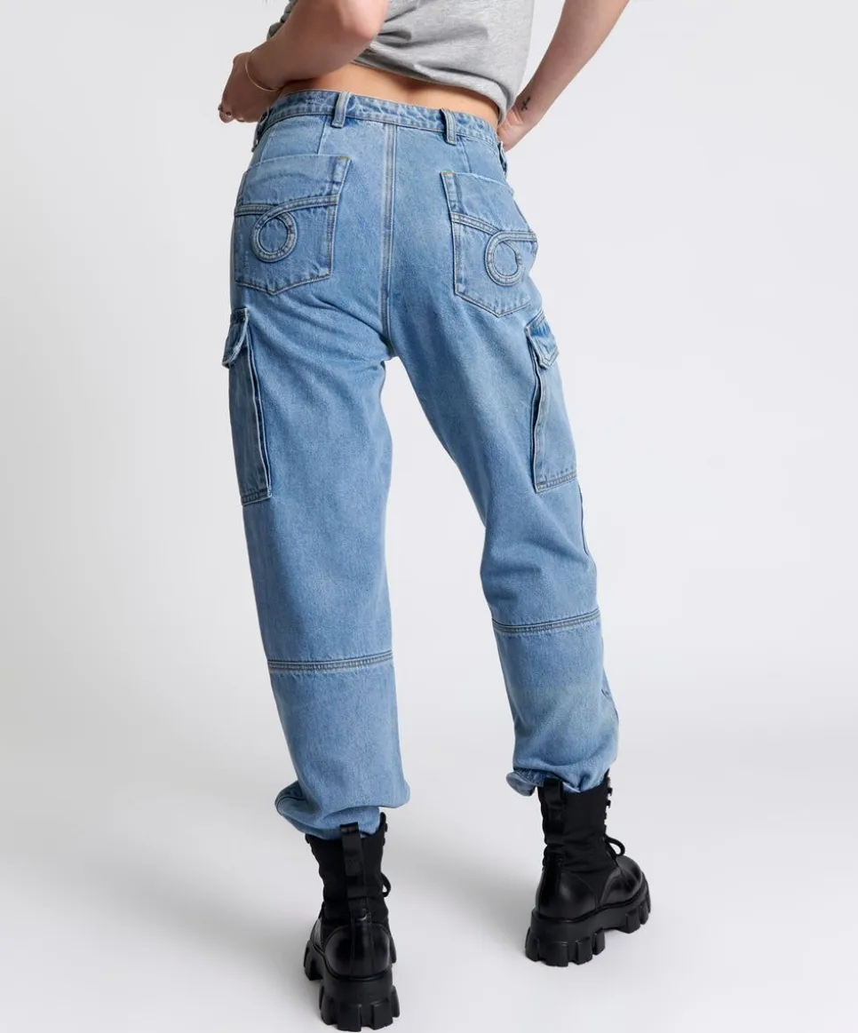 Bottoms|ONE TEASPOON Berlin Blue Cargo Motion Jeans