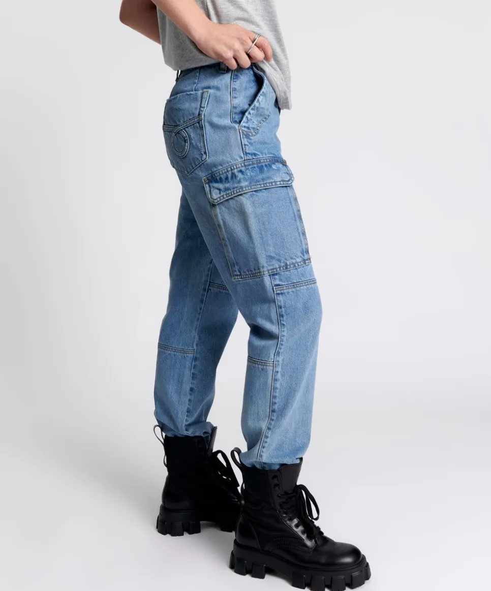 Bottoms|ONE TEASPOON Berlin Blue Cargo Motion Jeans