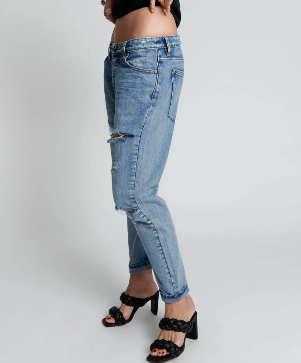 Denim Jeans|ONE TEASPOON Berlin Blue Messed Up Saints Boyfriend Pants