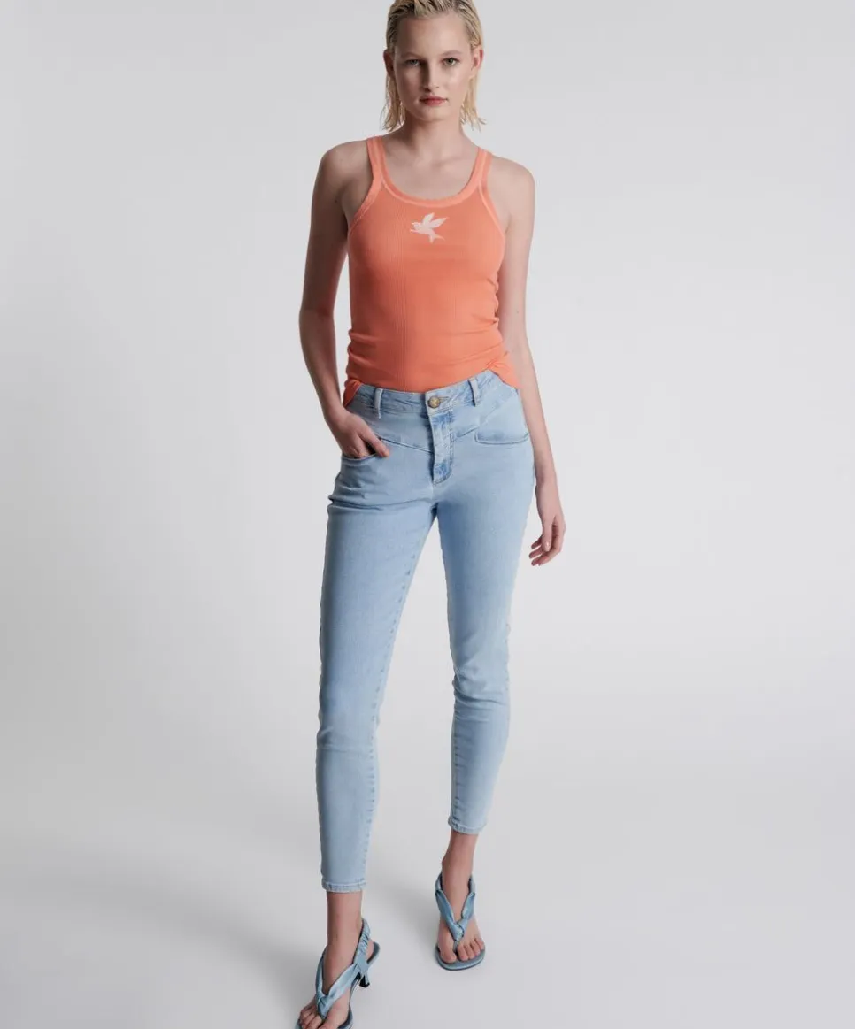 Denim Jeans|ONE TEASPOON Best Blue Preachers High Waist Skinny Jeans