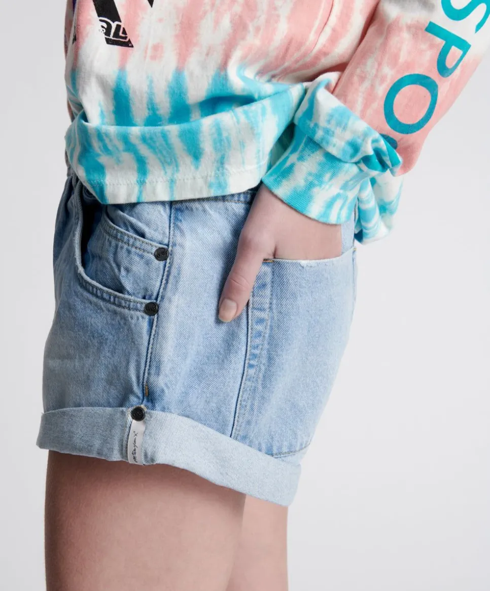 Denim Shorts|ONE TEASPOON Best Blue Smiths Tailored Low Waist Denim Shorts