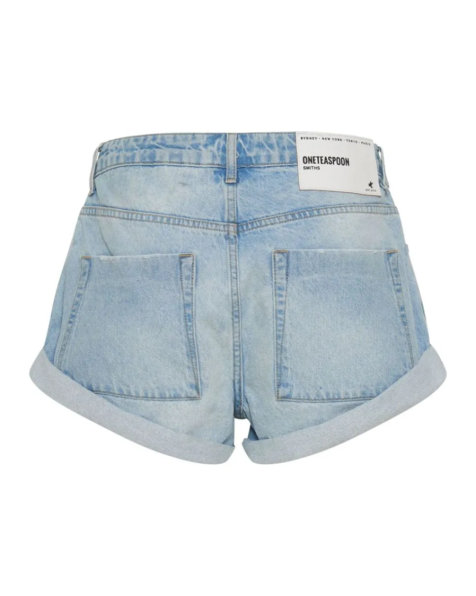 Denim Shorts|ONE TEASPOON Best Blue Smiths Tailored Low Waist Denim Shorts