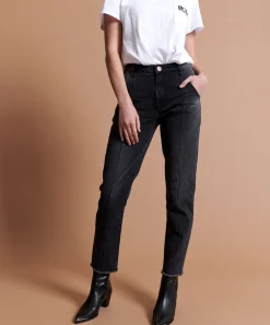 Denim Jeans|ONE TEASPOON Black Anchor Awesome Baggies Straight Leg Jeans