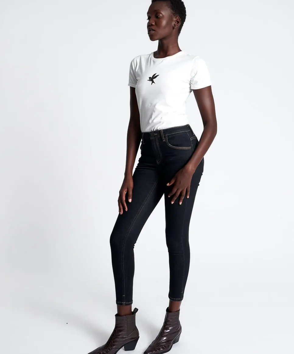 Denim Jeans|ONE TEASPOON Black Dawn Freebirds Ii High Waist Skinny Jeans