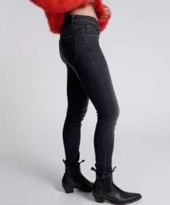 Denim Jeans|ONE TEASPOON Black Freebirds Ii Low Waist Skinny Jeans