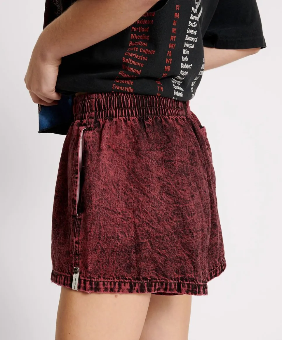 Denim Shorts|ONE TEASPOON Black Heart Denim Boxer Shorts