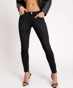 Denim Jeans|ONE TEASPOON Black Ink Freebirds Ii Low Waist Fitted Jeans