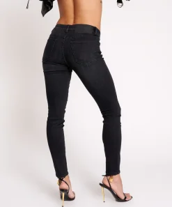 Denim Jeans|ONE TEASPOON Black Ink Freebirds Ii Low Waist Fitted Jeans