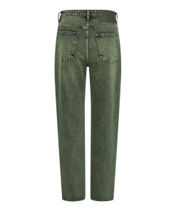 Denim Jeans|ONE TEASPOON Black Khaki Awesome Baggies High Waist Straight Leg Jeans