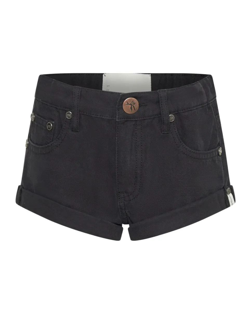 Clothing|ONE TEASPOON Black Kids Bandit Shorts