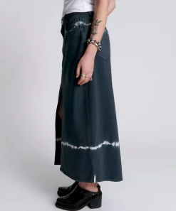 Denim Skirts|ONE TEASPOON Black Magic Rocko Long Length Denim Skirt