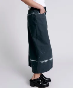 Denim Skirts|ONE TEASPOON Black Magic Rocko Long Length Denim Skirt
