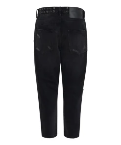 Denim Jeans|ONE TEASPOON Black Oak Kingpins Cropped Boyfriend Jeans