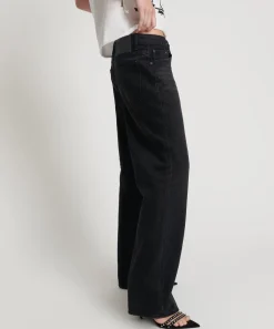 Denim Jeans|ONE TEASPOON Black Oak Low Riders Low Waist Wide Leg Jeans