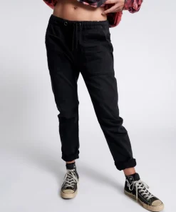 Denim Jeans|ONE TEASPOON Black Oak Shabbies Drawstring Boyfriend Jeans