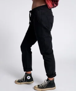 Denim Jeans|ONE TEASPOON Black Oak Shabbies Drawstring Boyfriend Jeans