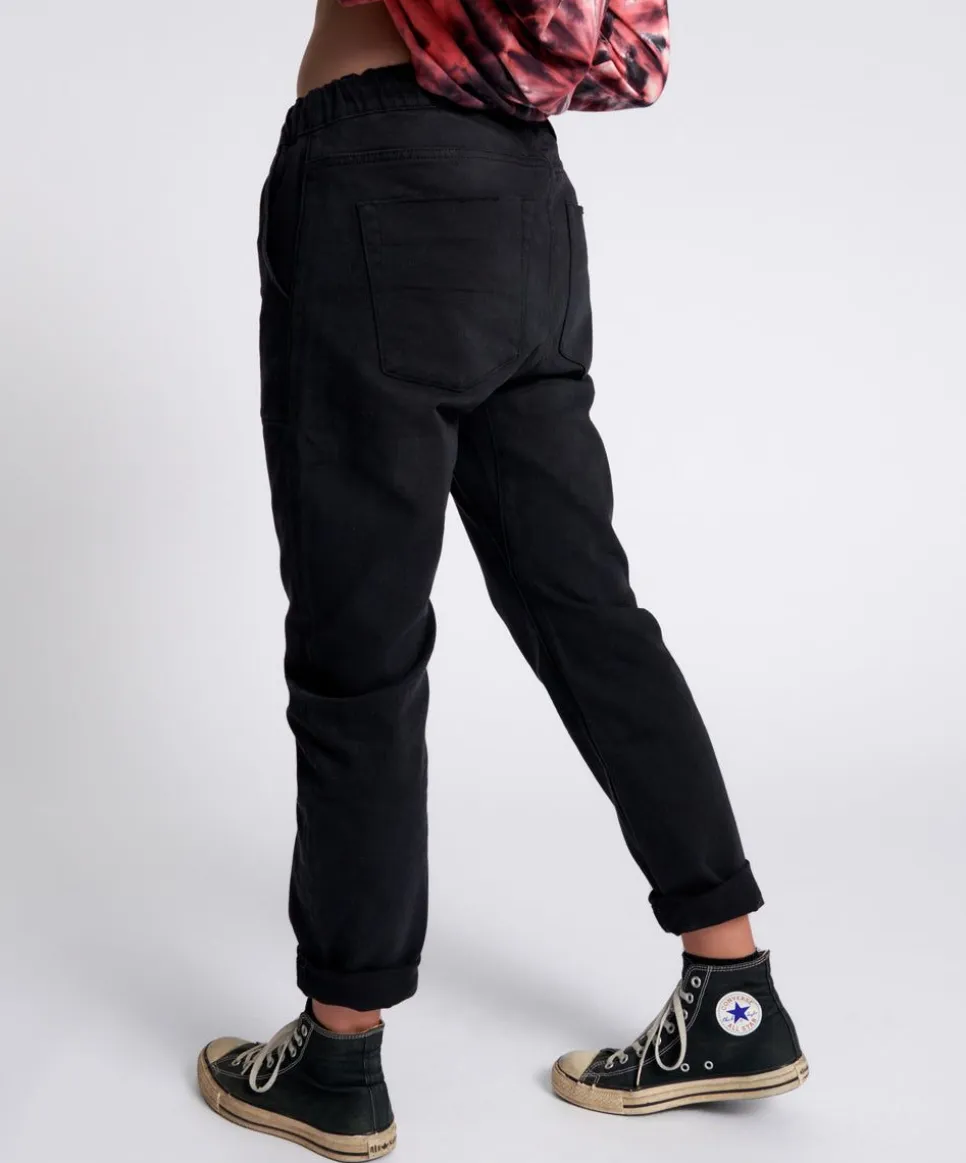 Denim Jeans|ONE TEASPOON Black Oak Shabbies Drawstring Boyfriend Jeans