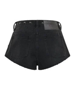Denim Shorts|ONE TEASPOON Black Oak Studded The One Denim Shorts