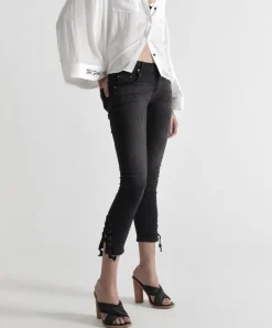 Denim Jeans|ONE TEASPOON Black Paris Tie Side Freebirds Ii